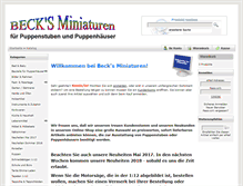 Tablet Screenshot of becks-miniaturen.de